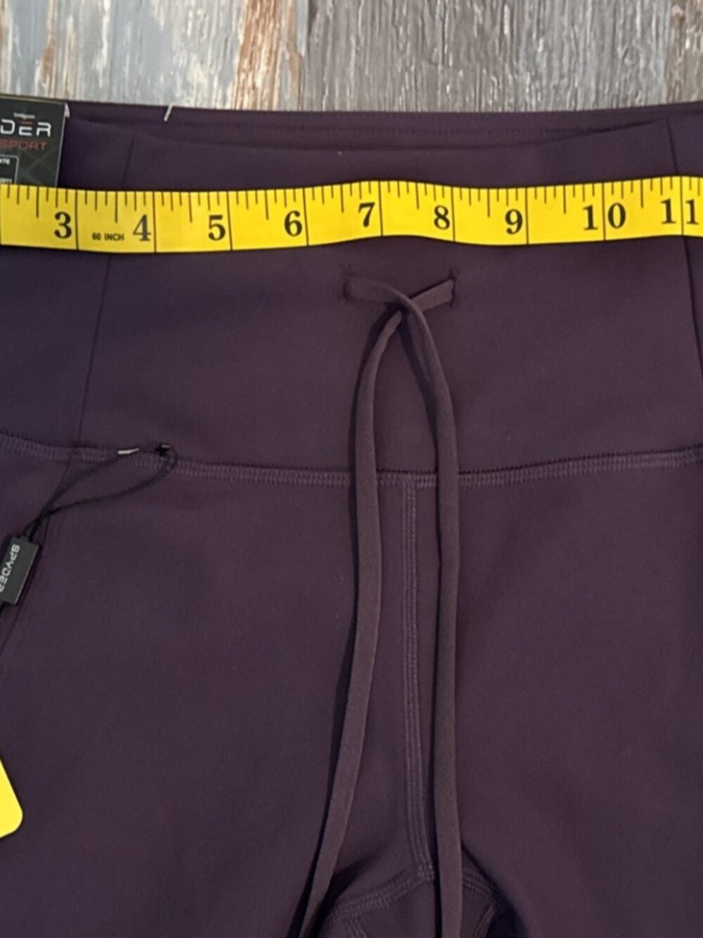 Spyder Active Pants Womens Small Purple High Rise Leggings Pockets Athletic NEW - Picture 7 of 7